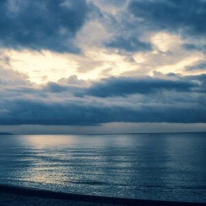 Ocean at dusk