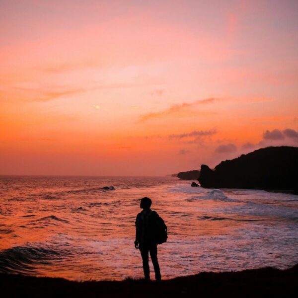 summer nights guy on the beach